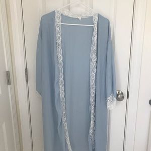 Baby Blue Maternity Robe